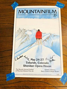 Vintage 1985 7th Telluride Mountainfilm Film Festival Poster Mountain Climbing  - Picture 1 of 11