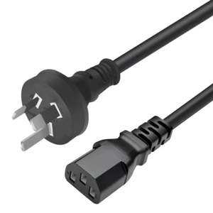 Power Cord Lead Cable 3 Pin AU Plug to IEC-C13 Socket 250V 10A 1.5M - Picture 1 of 7