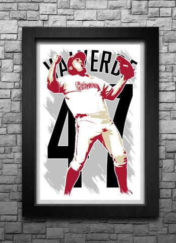 JOSE VALVERDE art print/poster ARIZONA DIAMONDBACKS FREE S&H! JERSEY Cover