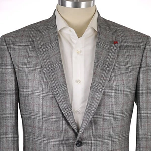 NEW $3,750 Isaia 'CashSilk' Platinum Patch Pocket 2B MOP Men's Jacket US 46S - Picture 1 of 15