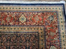 Estate sale handwoven large Tabrize rug red brown rug size 13x16ft decorative 
