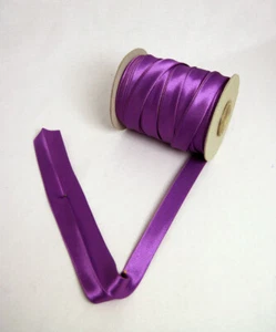 Einfassband-Satin-Fb.violett-Breite 20mm-gefalzt-Meterware - Bild 1 von 3