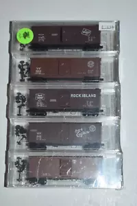 N Scale MTL 22182 Set of 5 Assorted 40' Single Door Boxcars C33227 - Picture 1 of 3