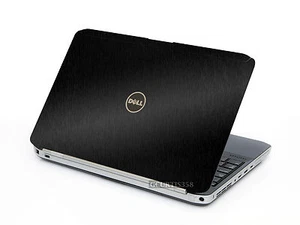 BLACK BRUSHED Vinyl Lid Skin Cover fits Dell Latitude E5430 Laptop - Picture 1 of 1