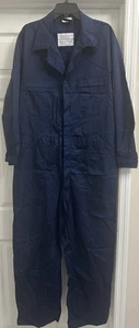 U.S. Military Navy Coveralls Blue Utility Size 46R Jumpsuit Submarine - Picture 1 of 14