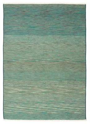 Traditional Vintage Hand Woven Oriental Carpet 5'2" x 7'8" Wool Kilim Area Rug - Image 1 of 4