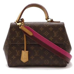 Louis Vuitton Monogram Cluny BB Rose Pink Marron Brown Handbag 2way Bag M42738 - Picture 1 of 9