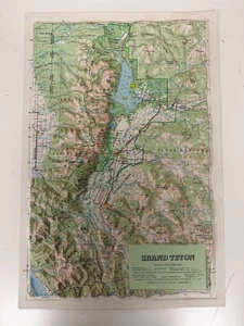 1983 Grand Teton National Park Wyoming - Hubbard - 3D Raised Topographic Map - Bild 1 von 4