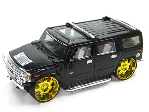 HUMMER  H2  SUV CONCEPT CUSTOM BLACK  NEW IN BOX 1:18. - Picture 1 of 5