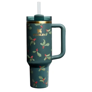 Vaso Stanley 40oz en Holiday Botanical * NUEVO LANZAMIENTO * Acebo de Navidad - NUEVO - Imagen 1 de 3