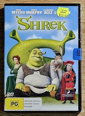 # Shrek • DVD • Region 2,4 • PAL • Murphy Myers Diaz Lithgow • FREE postage!! - Image 1 of 2