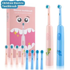 Cepillo de dientes eléctrico para niños UltraSonic con 4 cabezales USB recargable para niños - Imagen 1 de 17