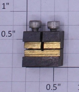 Abrazadera de riel de latón de 8 mm con mandíbula dividida 40119 - Imagen 1 de 2