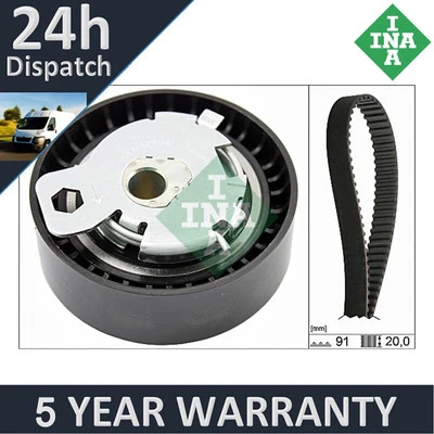 Fits Ford Transit Connect Focus Mondeo S-Max + Other Models INA Timing Belt Kit - Image 1 of 3