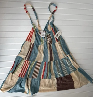 La Rok Striped Babydoll Tank Top Medium NEW. 1501 - Image 1 of 4