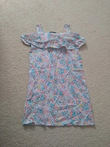 Girls Summer Dress 8-9 Years Lands End Floral Dress - Picture 1 of 6
