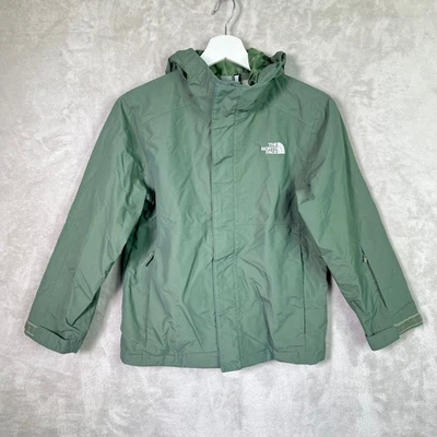 The North Face Jacket Youth Medium 10/12 Green Hooded Rain Coat  Dryvent - Image 1 of 4