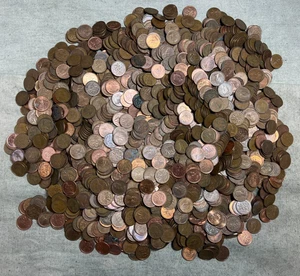 10 libras de centavo pequeño Canadá mixto.  Fecha mixta ¡Lote GRANDE! CAD - Imagen 1 de 5