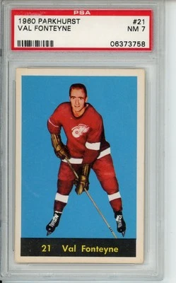 1960-61 Parkhurst Val Fonteyne #21 Rookie PSA 7 - Image 1 of 2