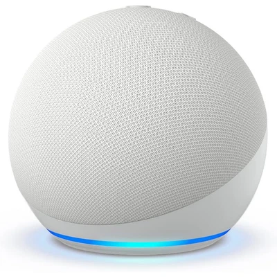 Echo Dot Newest Gen Smart Speaker Alexa Wi-Fi Bluetooth Big Sound Glacier-White - Image 1 of 4