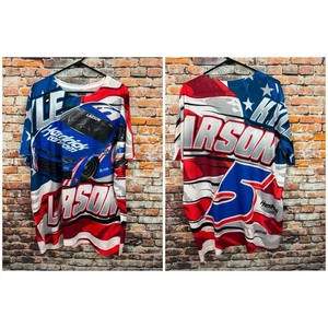 T-shirt Hendrick Motorsports Kyle Larson stampa all over poliestere 2XL - Foto 1 di 12