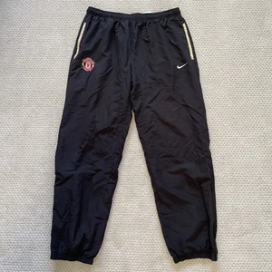 Pantalones de chándal vintage Nike Manchester United para hombre XL negros taladro Blockcore Y2K - Imagen 1 de 10