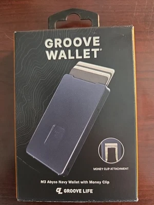Groove Life Money Clip Wallet, M3 Abyss Navy. Brand New.  - Image 1 of 4
