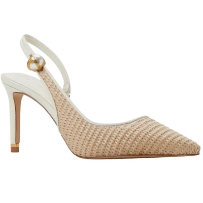 Ted Baker London Sadie остроконечный носок слинга насос женщин 6 желтовато-коричневый каблуки вечеринки новый без коробки - Изображение 1 из 4