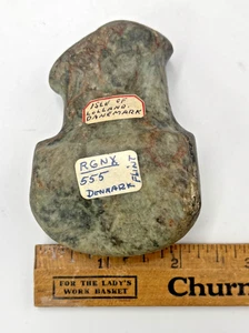 Isla de Lolland Dinamarca Neolítico Edad de Piedra Piedra de Sílex Hacha Herramienta de Artefacto - Imagen 1 de 9