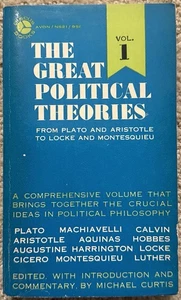 THE GREAT POLITICAL THEORIES VOL 1 1968 AVON DISCUS VINTAGE PAPERBACK PHILOSOPHY - Imagen 1 de 8