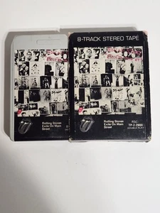 ROLLING STONES 8-Track Cartridge & Box - EXILE ON MAIN STREET -- Tp-2-2900 - Imagen 1 de 8