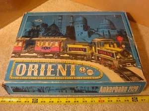 Vintage Ankerbahn 2129 Orient wind up tin toy train set, made in Germany. - Picture 1 of 11