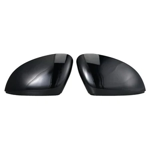 Gloss Black Mirror Cover Caps Replacement For VW For Golf R MK8 With Side Assist - Picture 1 of 5