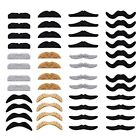48 Piece Self Adhesive Fake Mustache Set Novelty Mustaches for Costume and Hallo