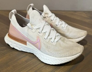 Nike React Infinity Run Flyknit Women Size 6.5 Running Shoes Sneakers CD4372-103 - Picture 1 of 10