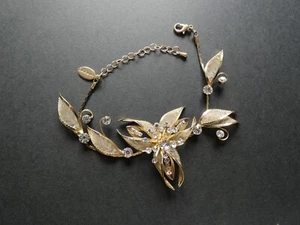 Jon Richard lady's bracelet, gold mesh & diamante - Bild 1 von 4