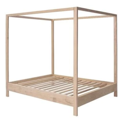 American Furniture Classics Queen Size Canopy Bed with Raised Platform - Image 1 of 4