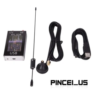 100KHz-1,7GHz Full Band U/V HF RTL-SDR USB Tuner Odbiornik USB Klucz sprzętowy pe66 - Zdjęcie 1 z 10