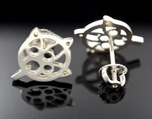 Final Fantasy Yuna Wand Symbol  earrings Sterling Silver .925 - Picture 1 of 5