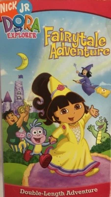 Dora The Explorer(VHS 2004)Fairytale Adventure-Double Feature-TESTED-RARE-SHIP24 - Image 1 of 4