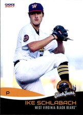 2017 West Virginia Black Bears Choice #22 Ike Schlabach Columbus Ohio OH Card