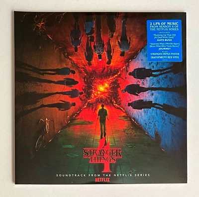 STRANGER THINGS *  SEASON 4 SOUNDTRACK * LIMITED EDITION 2x RED VINYL  * BN&M! - Image 1 of 4
