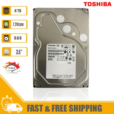 Toshiba  (SAS) 3.5" Desktop Internal Hard Drive 4TB 7200rpm MG04SCA40EA/HDEPF22G - Image 1 of 4