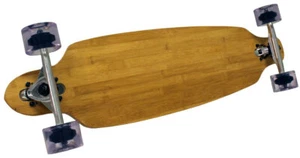 PINK BAMBOO DROP THROUGH LOWRIDER Skateboard LONGBOARD THRU - Picture 1 of 3