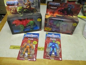 MOTU Origins Lot He Man Skeletor Walmart Flocked Panthor Battle Cat 2021 2020 - Picture 1 of 9