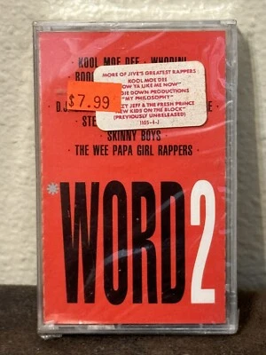 Rare! 1988 Word 2 Hip Hop SEALED Cassette Tape Compilation Album NKOTB Kool Moe - Image 1 of 4