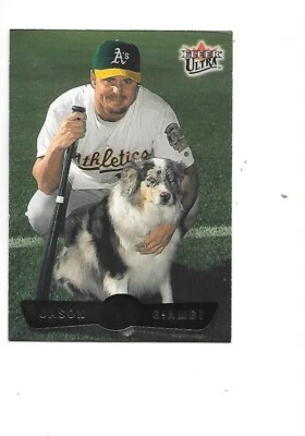 Jason Giambi 2002 Fleer Ultra Baseball Card #188 Oakland Athletics - Image 1 of 2