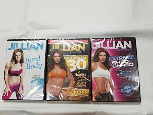 DVD 3 Pack Jillian Michaels Extreme Shed and Shred, Ripped in 30, Hard Body - Image 1 of 1