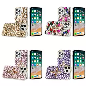 For iPhone 15 Pro Cross Full Diamond Bling Case - Picture 1 of 10