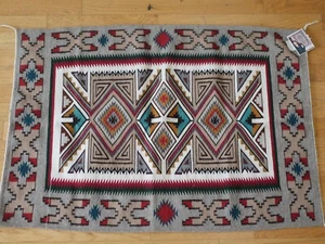 Authentischer Shiela Sagg, Teec Nos Pos Teppich, Navajo handgewebt, 51" x 35" - Bild 1 von 4